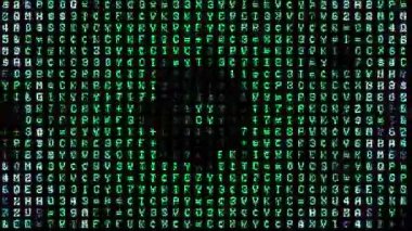 Bilgisayar Veri Kodu Alfabesi Kaleydoskop Akışı