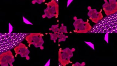 Bitmeyen Psikedelik Kaleydoskop Meditasyon Çemberi Vj Arkaplan 4