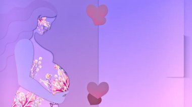 Mutlu anneler günü arka plan