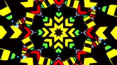 Neon İşareti Uçsuz bucaksız Tünel Sarı