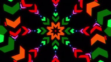 Neon İşareti Uçsuz bucaksız Tünel Kırmızı