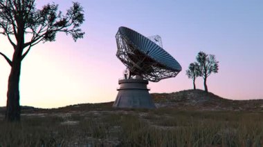 Büyük Radar Uydu Çanağı Dönüşümlü