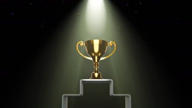 Konfeti ile Altın Kupa