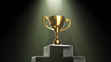 Konfeti ile Altın Kupa