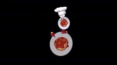 Spagetti Adam Maskot Mutlu Dans