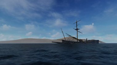 2. Savaşı kaybeden korsan gemisi.