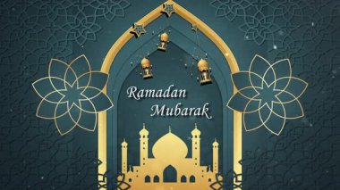 Yumuşak Mavi Ramazan Mübarek Arkaplanı