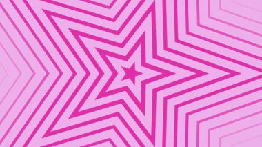  Soyut pembe yıldızlar canlandırma döngüsü