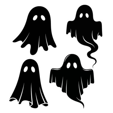 Cadılar Bayramı hayalet vektör ayarla