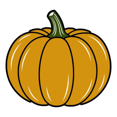 Minimalist Renkli Kabak Vektörü İllüstrasyonu