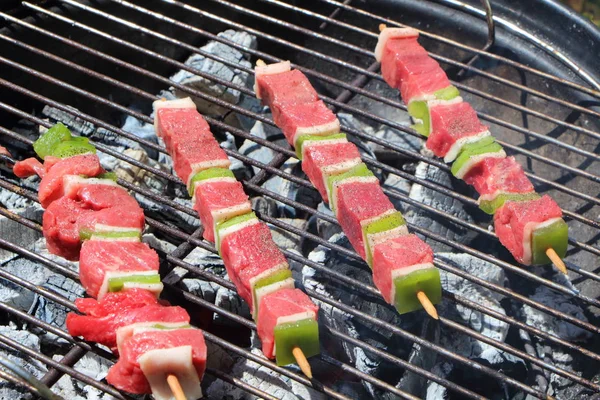 Marhahús brochette barbecue — Stock Fotó