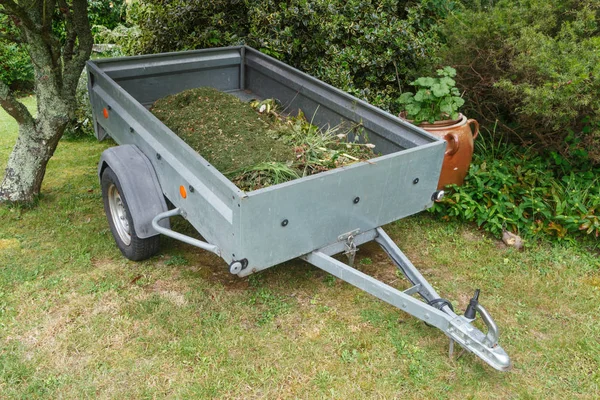 Trailer full of garden waste