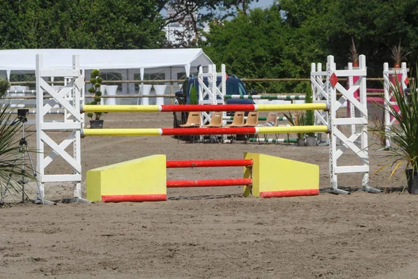 Fence for horse jumping — Stock Photo, Image