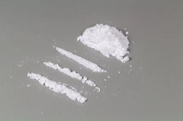 Kokain çizgileri — Stok fotoğraf