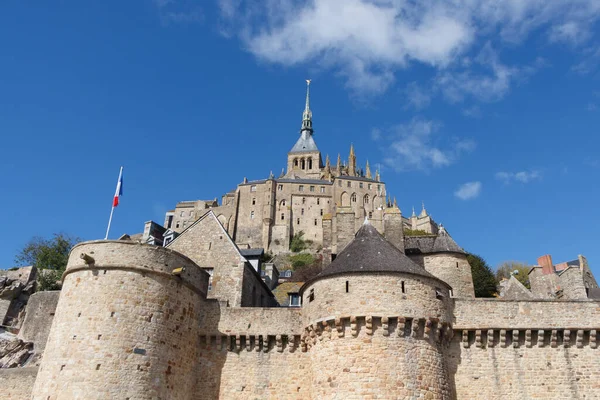 Abbey Ramparts Mont Saint Michel — Stock Photo, Image