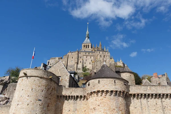 Abbaye Remparts Mont Saint Michel — Photo