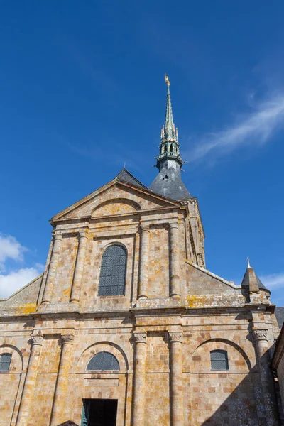 Outdoors Abbey Mont Saint Michel — Stock Photo, Image