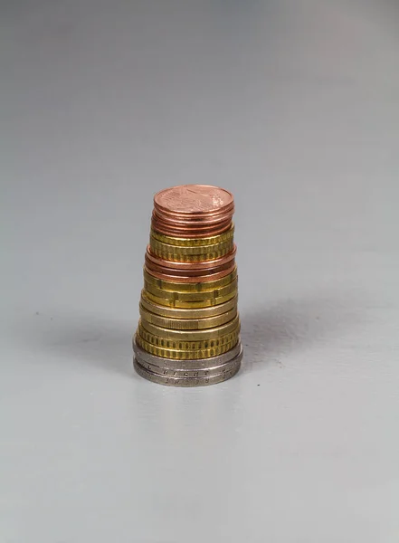 Oogsten Van Euromunten Centen — Stockfoto