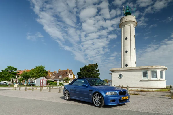 France May 2018 Bmw E46 Convertible Lighthouse Cayeux Sur Mer — Stock Photo, Image