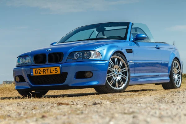 Netherlands May 2018 Convertible Bmw E46 Standing Outdoors Ijsselmeer Sunny — Stock Photo, Image