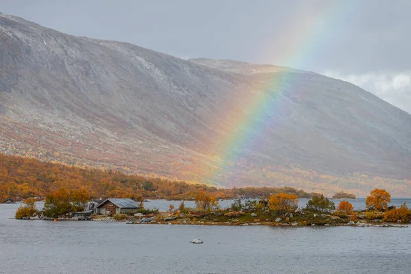 Υπαίθριο Τοπίο Της Νορβηγίας Όμορφα Χρώματα Του Φθινοπώρου Είναι Σαν — Φωτογραφία Αρχείου
