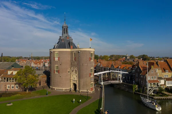 Países Bajos Octubre 2018 Ciudad Enkhuizen Situado Ijsselmeer Visto Desde — Foto de Stock