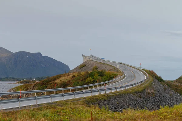 Atlantic Road Národní Turistické Trasy Norsko — Stock fotografie