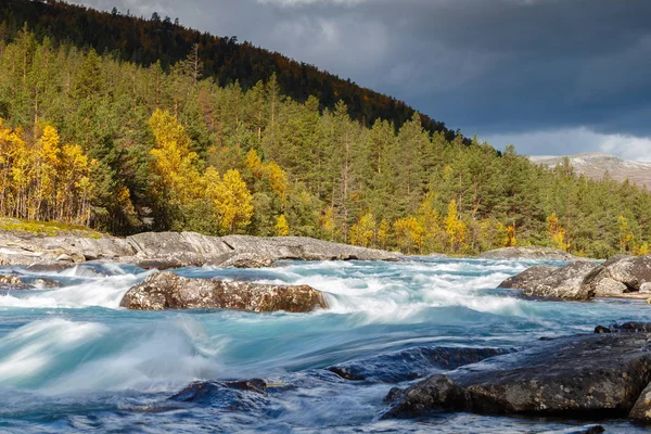 Norwegian Landscape Autumn Colours Beautiful Views — Stock Photo, Image