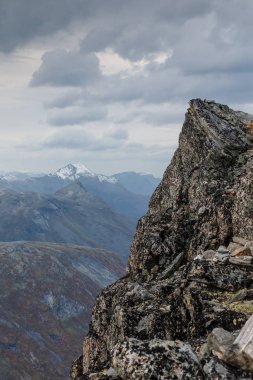 Geiranger geçidin Dalsnibba Geiranger Norveç, 1500meters deniz seviyesinden, muhteşem manzarası, görüntüleme.