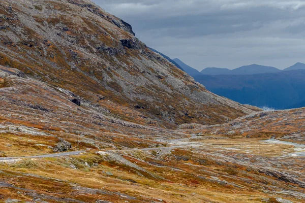 Norska Landskapet Höstens Vackra Färger — Stockfoto