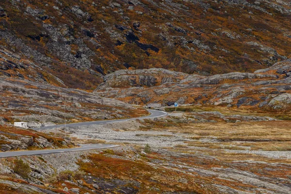 Noorse Landschap Tijdens Herfst Mooie Kleuren — Stockfoto