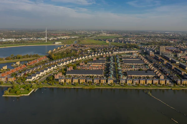 Město Slunce Heerhugowaard Nizozemsko Ptačí Perspektivy — Stock fotografie