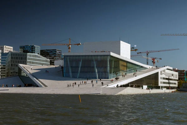 Noruega Oslo Septiembre 2018 Edificio Ópera Centro Ciudad —  Fotos de Stock