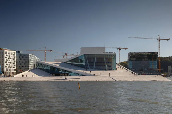 Norwegia Oslo Września 2018 Opery Budynek Centrum Miasta — Zdjęcie stockowe