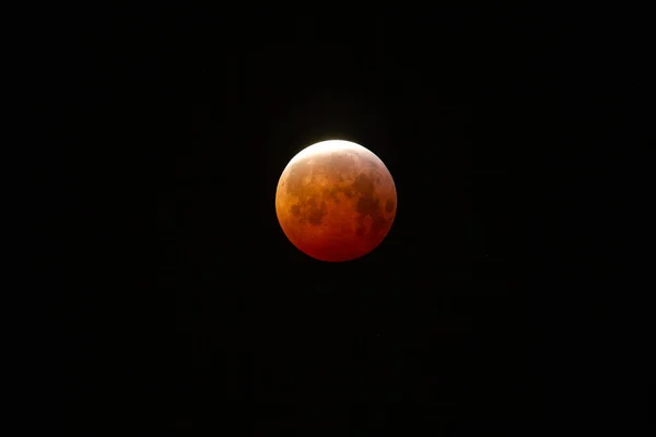 Super Krwawego Księżyca Stycznia 2019 — Zdjęcie stockowe