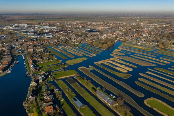 Вид Сверху Брук Лидик Нидерланды — стоковое фото