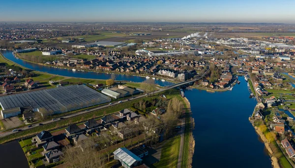 Vista Desde Arriba Broek Langedijk Países Bajos — Foto de Stock