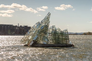 Norveç, Oslo - 9 Eylül 2018: Oslo şehrinin kentsel görünümü