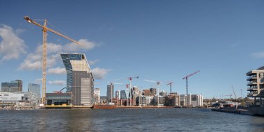 Norveç, Oslo - 9 Eylül 2018: Oslo şehrinin kentsel görünümü