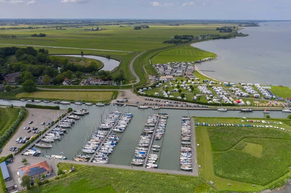 Puerto Edam Holanda Visto Desde Arriba — Foto de Stock