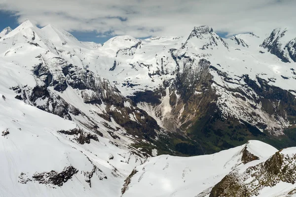 Vue Imprenable Sur Les Montagnes Grossglockner Couvertes Neige — Photo