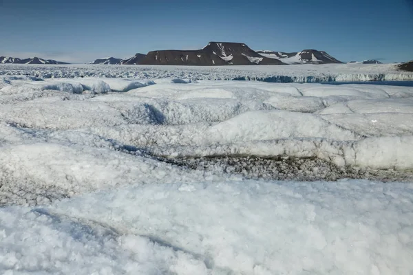 Zimní Krajina Sněhem Pokrytou Ledem — Stock fotografie