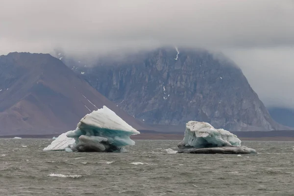 Fronte Ghiaccio Ghiacciaio Spitsbergen — Foto Stock