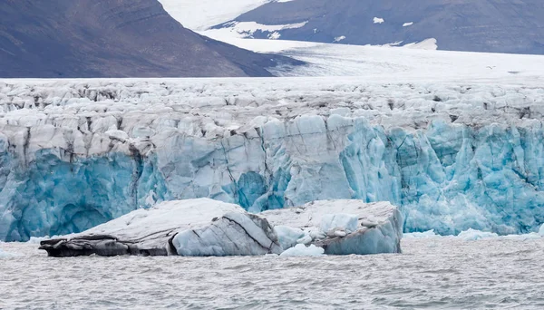 Μπροστά Παγετώνας Στο Spitsbergen — Φωτογραφία Αρχείου