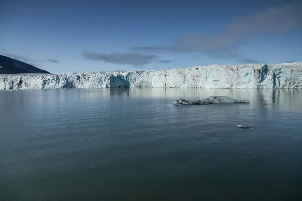 Frente Gelo Geleira Spitsbergen — Fotografia de Stock