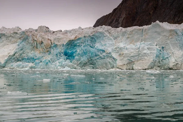 Frente Gelo Geleira Spitsbergen — Fotografia de Stock