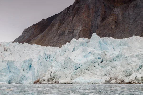 Frente Gelo Geleira Spitsbergen — Fotografia de Stock