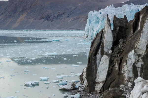 Льодовик Спереду Шпіцбергена — стокове фото