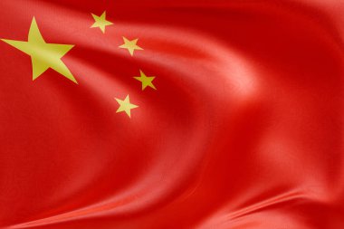 Çin bayrağını dokulu kumaşla dalgalandırmak, nazikçe dalgalandırmak ve katlamak, pürüzsüz, dinamik hareket ve zarif tekstil detaylarıyla özgürlüğün ve kimliğin özünü yakalamak..