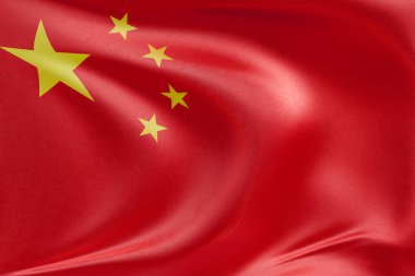 Çin bayrağını dokulu kumaşla dalgalandırmak, nazikçe dalgalandırmak ve katlamak, pürüzsüz, dinamik hareket ve zarif tekstil detaylarıyla özgürlüğün ve kimliğin özünü yakalamak..